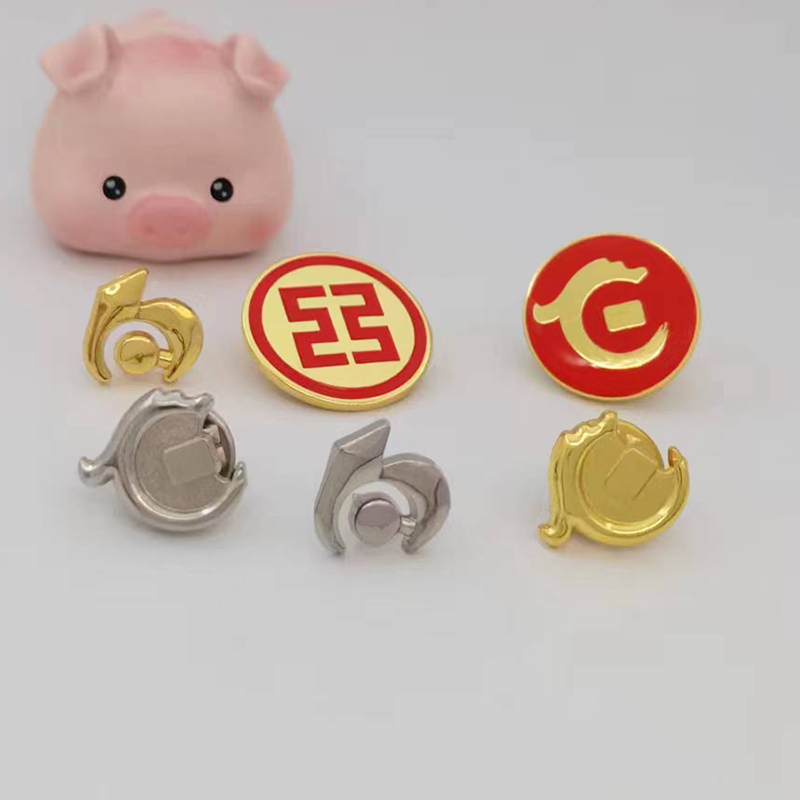 交行行徽工商华夏银行胸针徽章司徽企业西服吸磁工牌领针胸牌定制