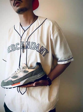 DESCENDANT BLEEK B.B SS SHIRT 短袖无领棒球开衫 20SS