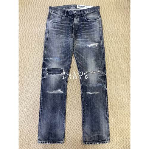 NEIGHBORHOOD 19AW CLAW牛王NBHD刀割补丁破坏牛仔裤