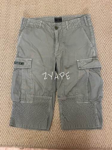 WTAPS 13SS JUNGLE CHOPPED 蜡染水洗做旧短裤七分裤