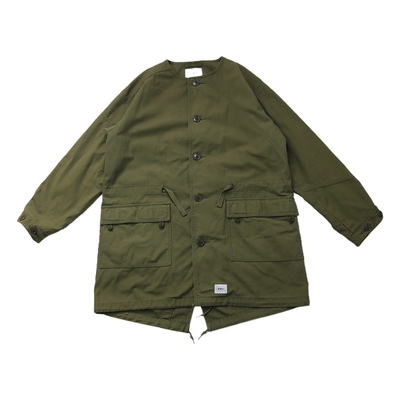 WTAPS余文乐同款长款鱼尾外套