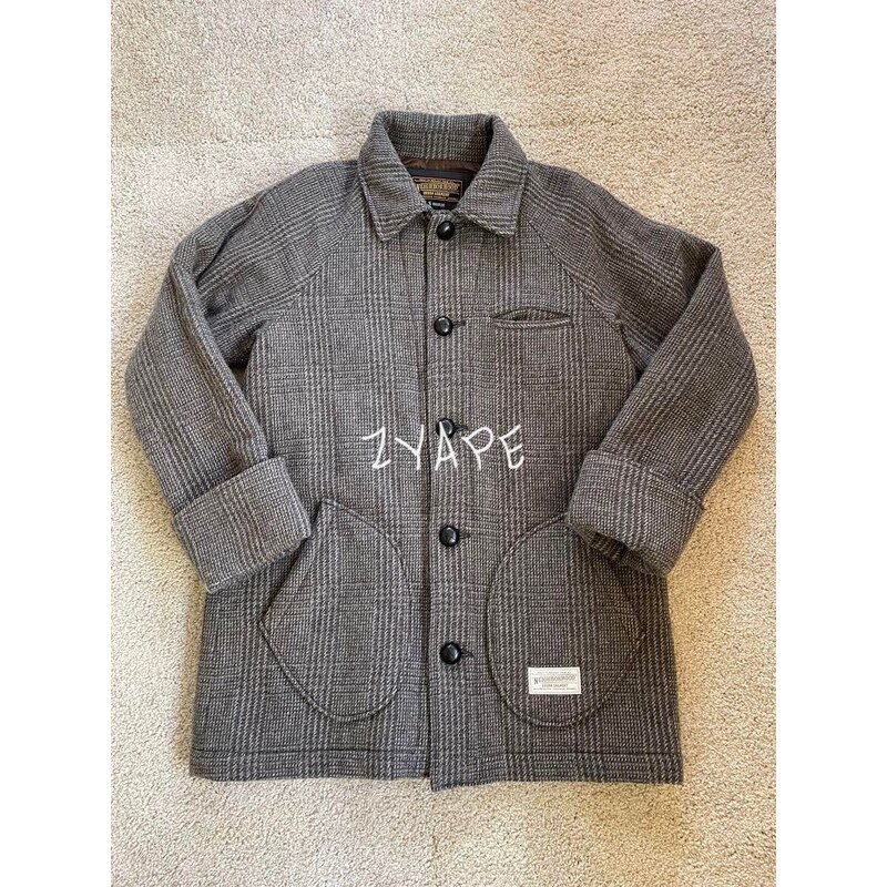 NEIGHBORHOOD ENG COAT NBHD中长款千鸟格大衣