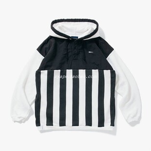 DESCENDANT BAJA STRIPE HOODED SWEATSHIRT 拼接卫衣帽衫