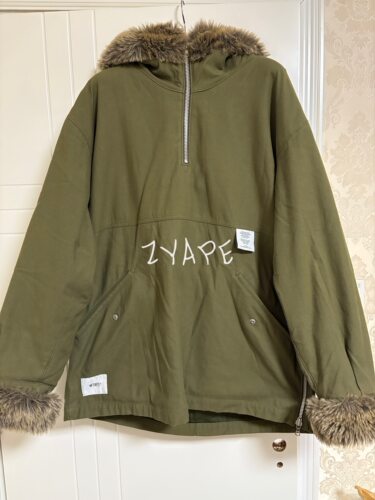 WTAPS NARWHAL/JACKET/NYCO.SATIN 毛领半拉链套头夹克