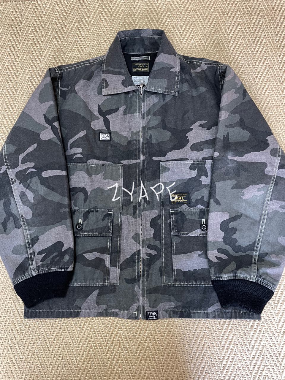 WTAPS GINZA PARK-ING JACKET 藤原浩三方联名蜡染水洗夹克
