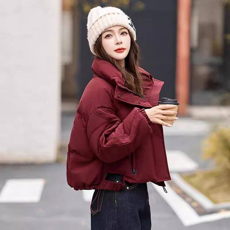 短款羽绒棉服女2025新款棉衣小个子冬装韩版立领时尚高端棉袄外套