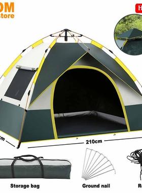automatic quick open pop-up tent camp camping waterproof