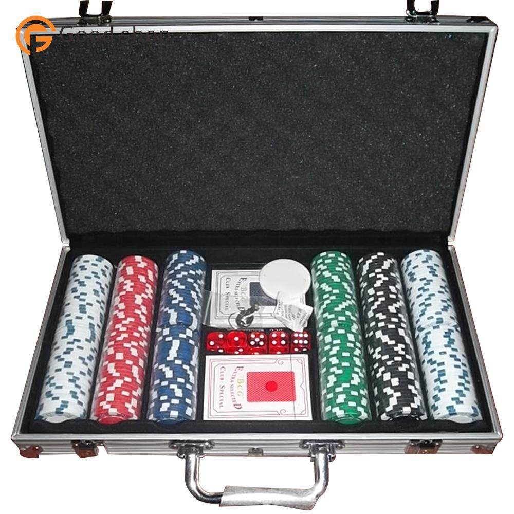 Texas Hold'em Poker Aluminum Case Set Chips Set Chips_虎窝淘
