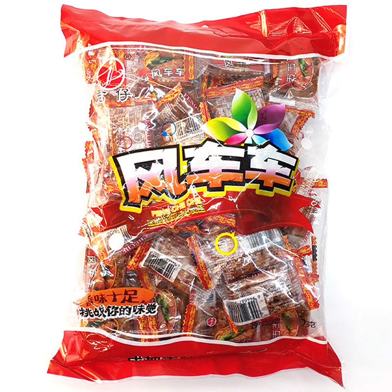 重庆 君仔风车车辣条 经典麻辣味小吃包邮儿时零食290g 素大刀肉