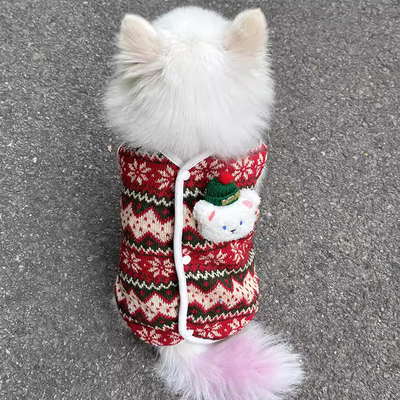 狗狗衣服泰迪圣诞服装新年喜庆