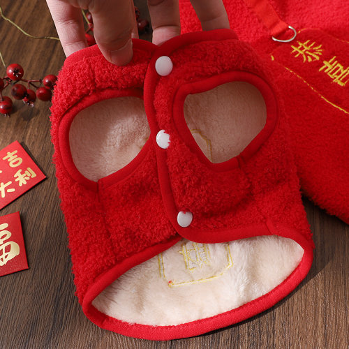 2024新年红色冬季棉衣