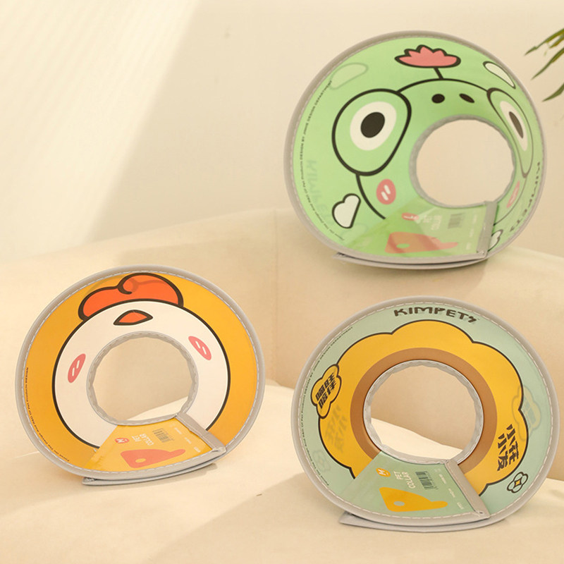 高颜值猫咪伊丽莎白圈德文猫魔术贴耻辱圈防挣脱围脖护颈宠物头套