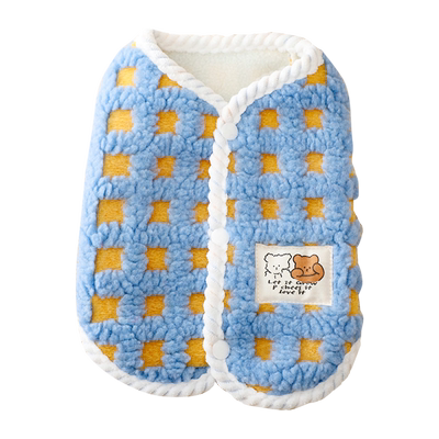 2024新款狗狗冬季按扣马甲棉衣