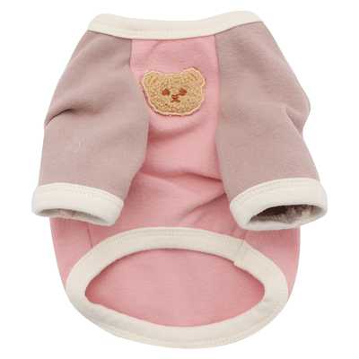 博美狗狗剃毛衣服圆领两脚衣