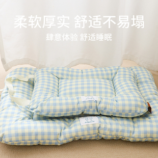通用睡觉用地垫防着凉方格睡垫柔软冬天保暖加厚猫窝垫 猫垫子四季