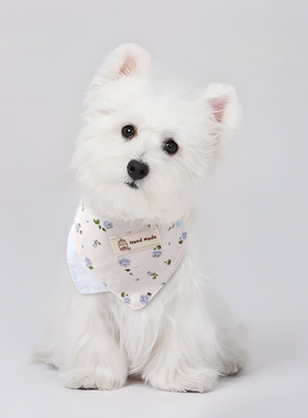 狗狗口水巾宠物小狗围兜围脖装饰比熊雪纳瑞外出小配饰小装扮宠物