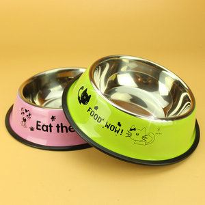 耐咬宠物不锈钢狗碗猫碗狗狗用品泰迪食盆宠物单碗大型犬狗盆猫盆