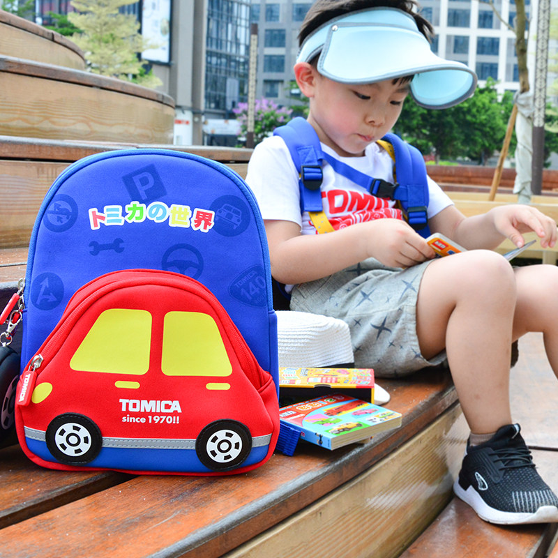 TOMY多美卡幼儿园书包男女孩小学生轻便卡通汽车儿童双肩包3-5岁在类目 玩具/童车/益智/积木/模型, 儿童包/背包/箱包, 书包中 - 来自Buy2taobao.com提供专业的淘宝代购服务