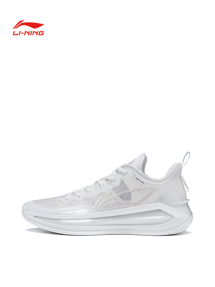 Lining/李宁正品利刃3 V2-白珍珠男子网面透气低帮篮球鞋ABAT057