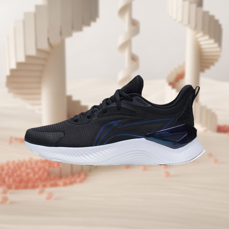 正品李宁男鞋新款越影Element网面透气舒适运动休闲跑步鞋ARHS009