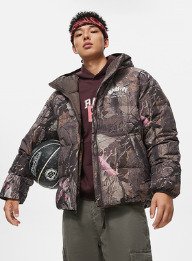 Lining/李宁正品冬季男子火锅羽绒系列纯色连帽保暖羽绒服AYMT141