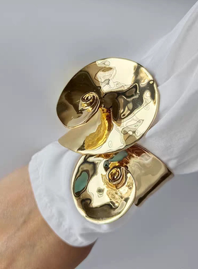 欧美夸张个性手镯螺旋形开口手环