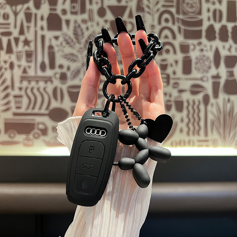 适用奥迪钥匙套新款A6L/A7/A8L/A3L/Q6/Q7扣Q8壳Q4-Etron包男女款