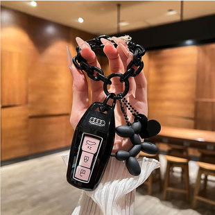 适用25款 奥迪a5l钥匙套a6letron扣q6l全包q5l高级感a4汽车保护壳