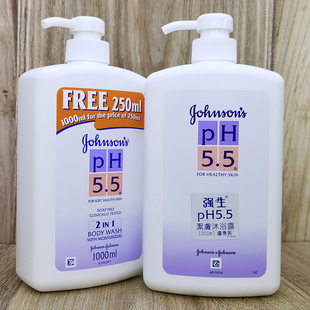Johnson's body wash强生沐浴露ph5.5洁肤沐浴乳舒爽娇生全身泡沫