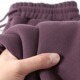 强烈推荐 女秋冬 薄款 莫兰迪雾霾紫 重磅加绒束脚休闲运动卫裤