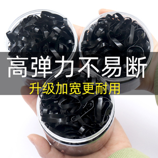 儿童发饰品一次性橡皮筋女童宝宝扎头发黑色小发圈不伤发彩色头绳