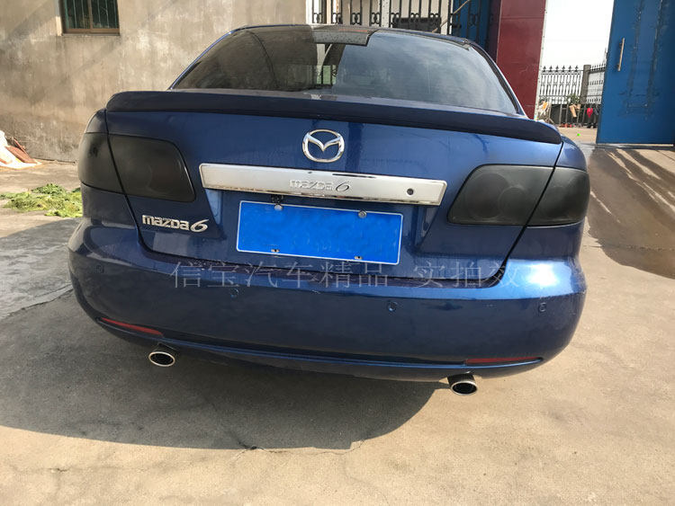 马自达6尾箱饰条 M6后备箱亮条 马六尾门饰条马6改装不锈钢后饰条