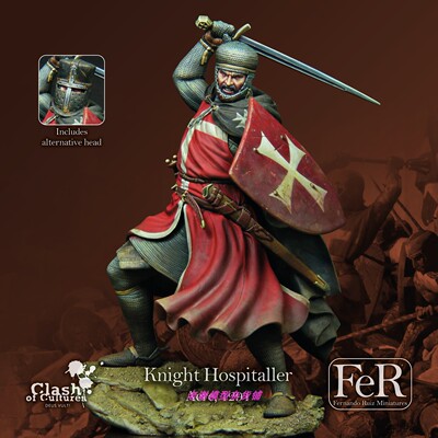 现货 FeR Knight Hospitaller Acre, 1291 75mm