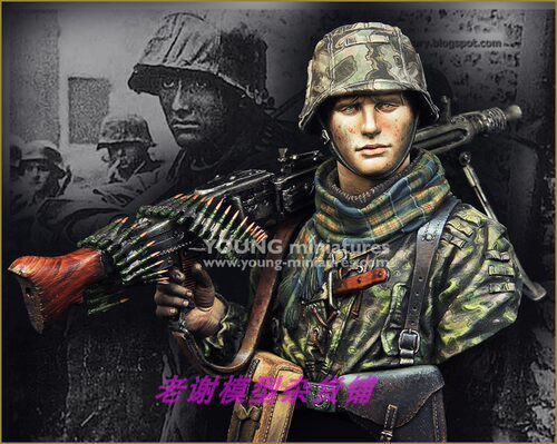 现货 Young YM1869 Waffen SS Young Machine Gunner 1944