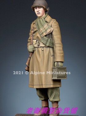现货 Alpine Miniatures 35294 WW2 US Ammo Carrier Winter