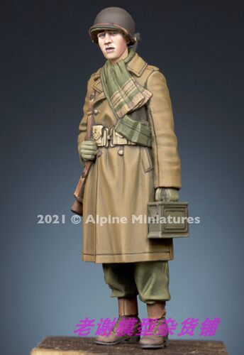 现货 Alpine Miniatures 35294 WW2 US Ammo Carrier Winter