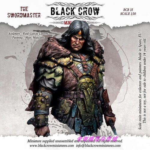 Black Crow Miniatures THE SWORDMASTER 1/10 Bust