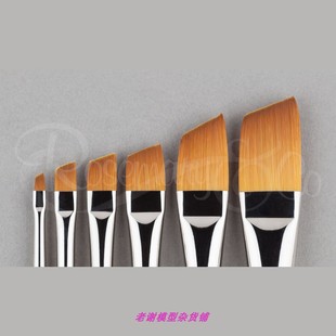 现货 Rosemary Series 310. Angular Golden Synthetic 油画笔