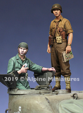 现货 Alpine 35271 US Tank Commander Summer Set 1/35