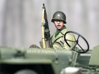 现货 Alpine Miniatures 35260 WW2 US Jeep Passenger 1/35