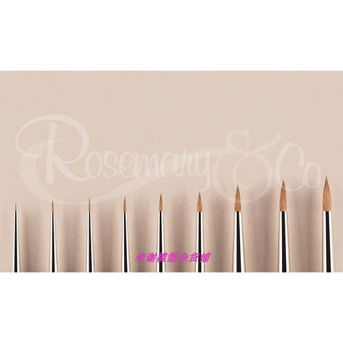 现货 Rosemary 363. KOLINSKY SABLE MINIATURE 笔锋同温莎7 短峰