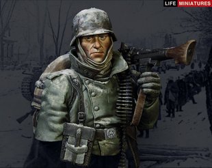 现货 Life Miniatures MG34 Gunner, Outskirts of Moscow Bust