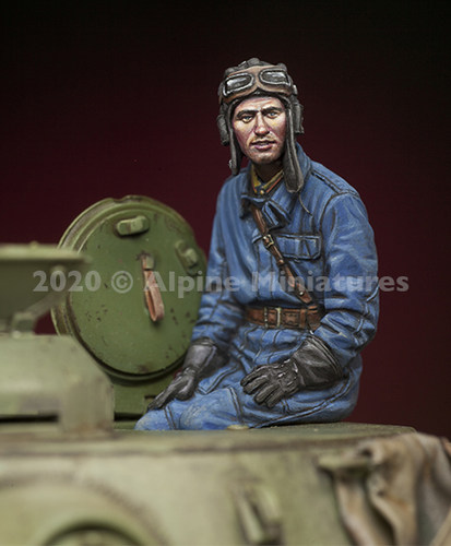 现货 Alpine 35281 Russian Tank Commander #1 1/35