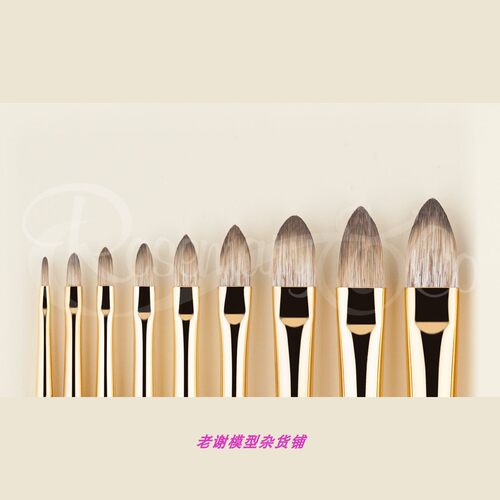 现货 Rosemary ECLIPSE. FILBERTS 合成貂毛 圆头平涂画笔 油画