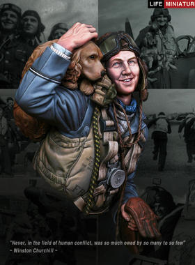 现货 Life Miniatures RAF Fighter 1940 Battle of Britain Bust