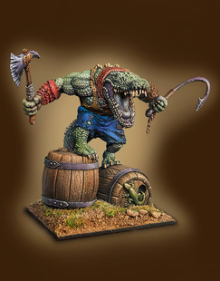 54mm Miniatures Pirate Croc 现货 Cartoon