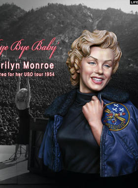 现货 Life Miniatures  Marilyn Monroe in Korea 1954 Bust
