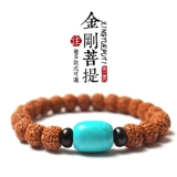 Четки бодхи, четки из круглых бусин, бирюзовый браслет