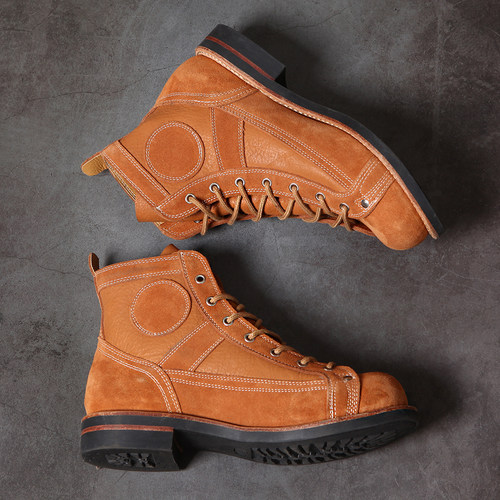 翻毛短脸大逃亡户外休闲伞兵靴