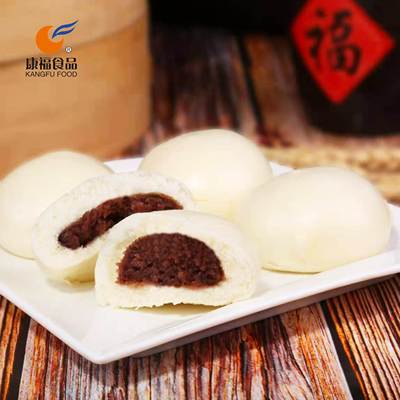 新款 康福豆沙包3袋包邮早餐速食实惠袋装家用商用红豆包食品美味